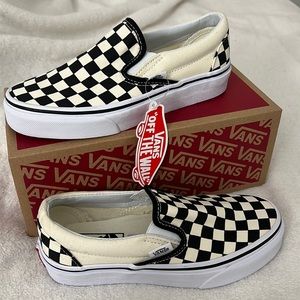 BRAND NEW Vans Checkerboard Slip- On
